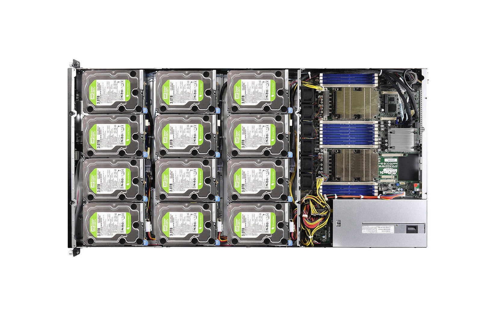 ASRock 1U12XL-C622 RPSU 1U Intel Xeon 8 Slots Barebone Server