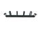 Horizontal Pass-Thru Manager, 1RU, 4 D-rings & Brush Strip, 3.46 in. Depth