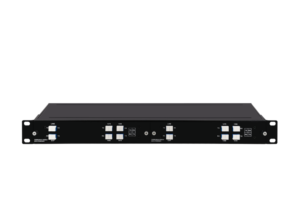 4CH with Monitor LC/UPC, Dual Fiber, Low Insertion Loss CWDM Mux Demux, FMU Series Plug-in Module