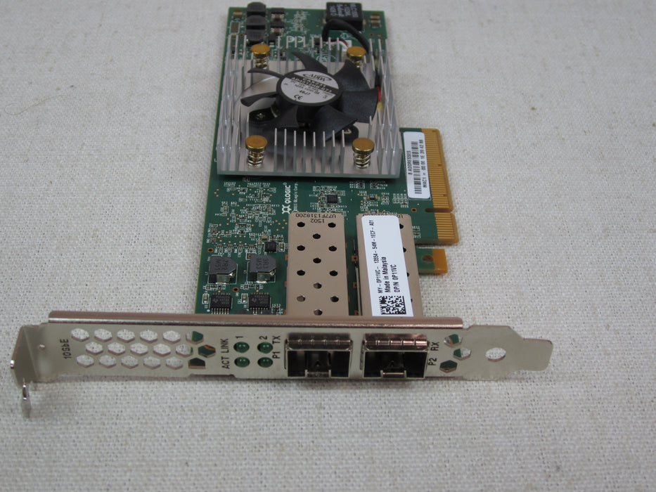 Dell P11VC QLogic QLE8262 Dual Port 10GB SFP+ Converged Network Adapter FH