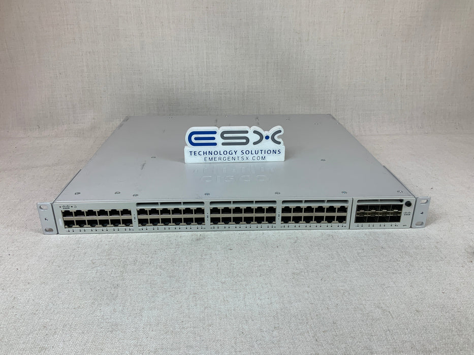 Cisco Meraki 48-Port Gigabit Managed Network Switch MS390-48-HW 1x 350W, 1x 715W
