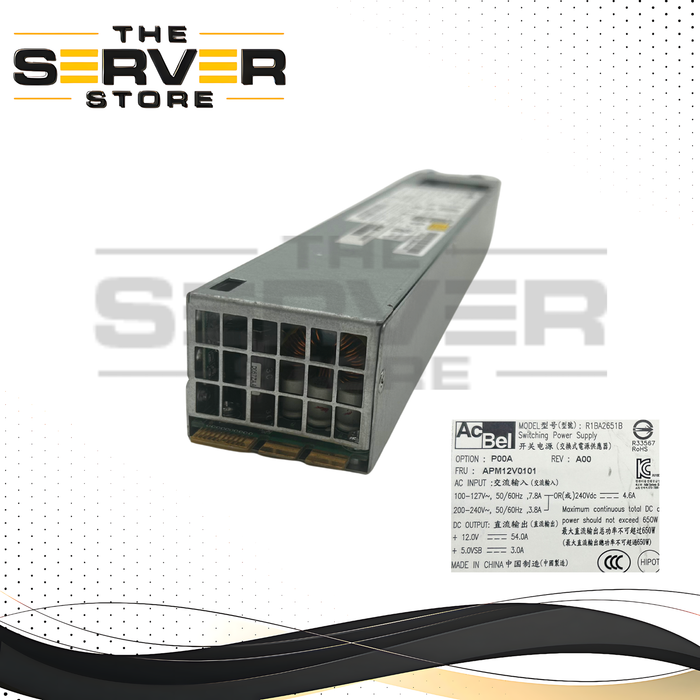AcBel R1BA2651B 650W 80 Plus Platinum Server Power Supply PSU APM12V0101