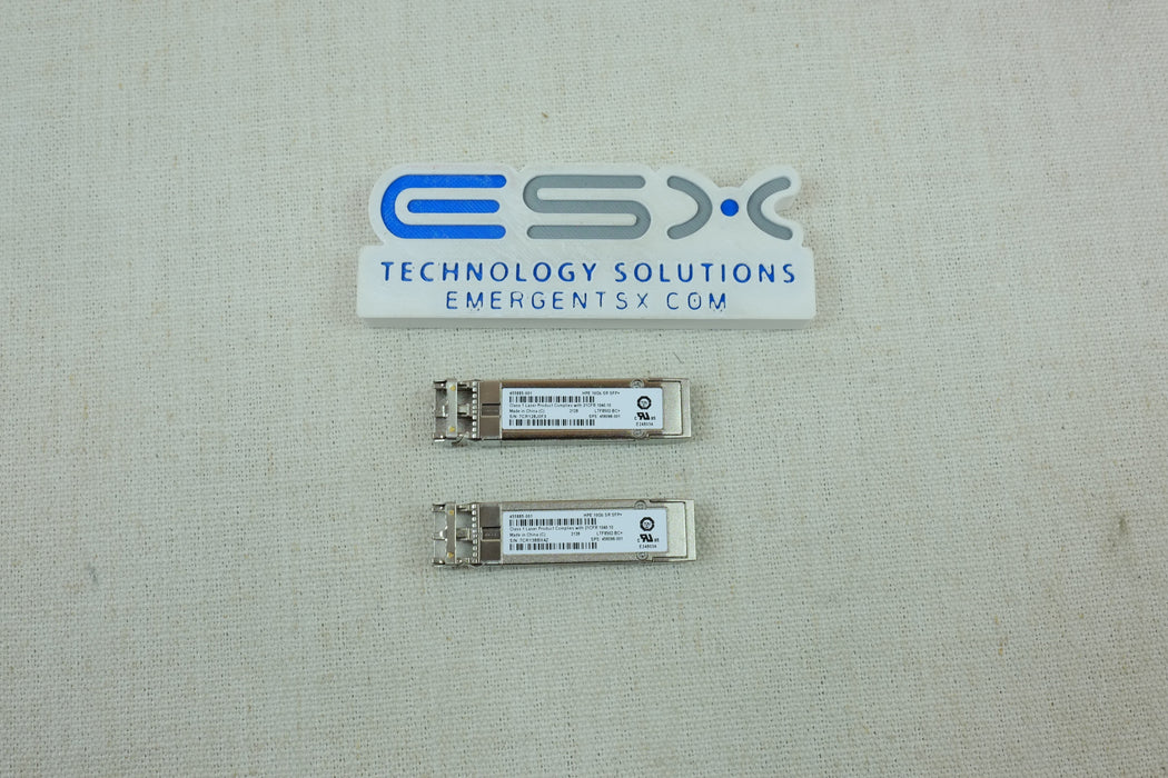 Lot of 2x 456096-001 BladeSystem c-Class 10GB SR SFP+ Optical Transceiver Module