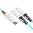 NSComm 200G QSFP56 to 2x100G QSFP56 Active Optical Cable, OM3 Multimode, up to 30m