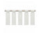 A4 Size 3.31in.Lx1.02in.W P Type Adhesive Label Paper-300pcs/10 Sheets, White