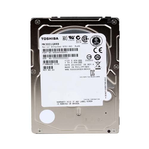 Toshiba MK3001GRRB 300GB 15K RPM 32MB Cache SAS 6Gb/s 2.5inch Enterprise HDD Dell OEM | USED