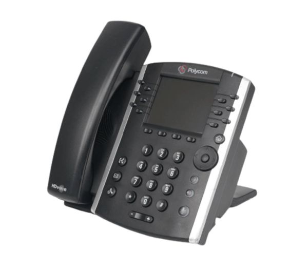 2200-48450-001 - Polycom VVX 411 12-Lines Dual-Port Ethernet 3.5-inch LCD IP Phone