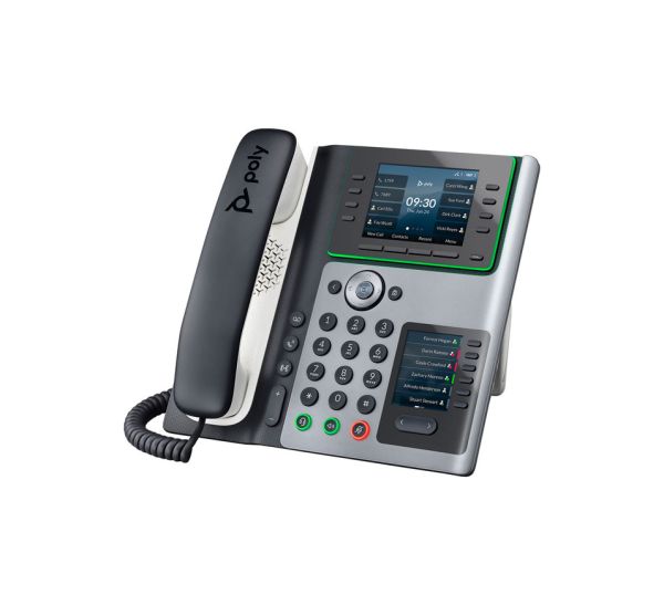 2200-87030-025 - Polycom Edge E450 8-Lines Dual-Port Ethernet 3.5-inch Color LCD Display Bluetooth Wi-Fi IP Phone