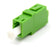LC/APC to LC/APC Simplex  Single Mode Plastic Fiber Optic Adapter/Coupler without Flange