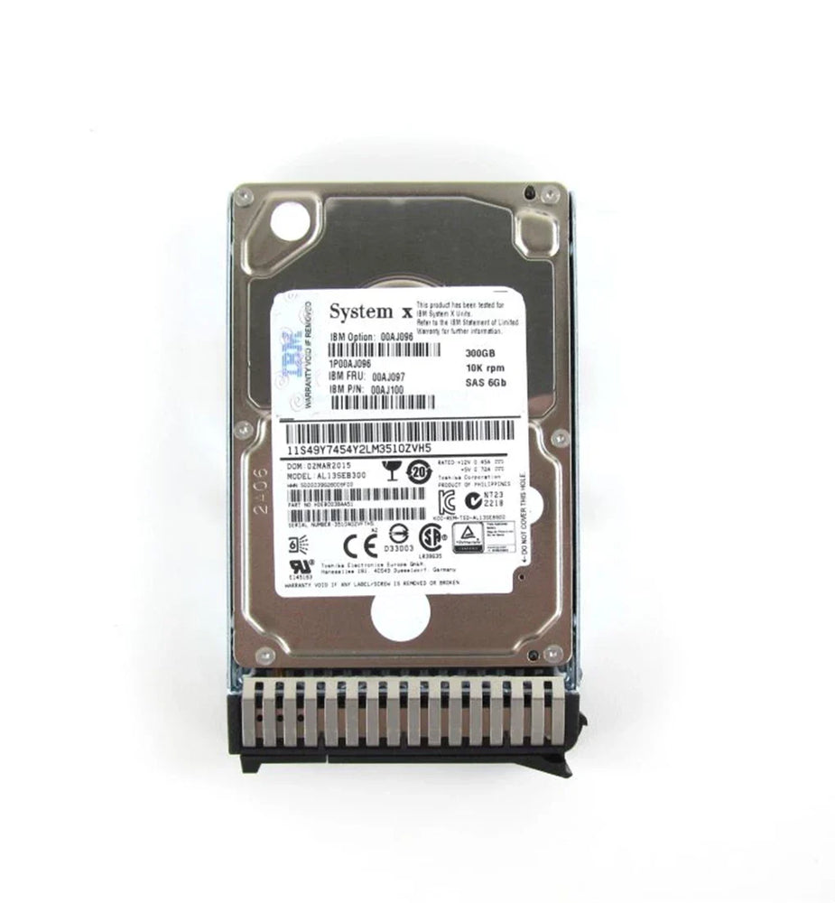 IBM 00NA606 300 GB Hard drive 2.5" Internal SAS 6Gb/s | USED