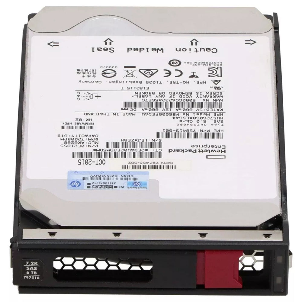 HP 797263-B21 Midline 6TB 6G Sas 7.2k 3.5Inch Hdd | USED