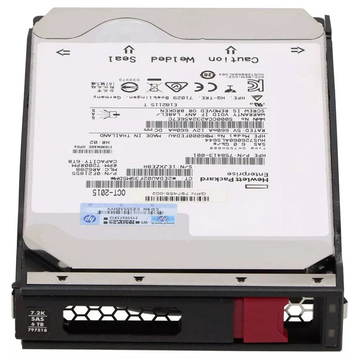 HP 797263-B21 Midline 6TB 6G Sas 7.2k 3.5Inch Hdd | USED