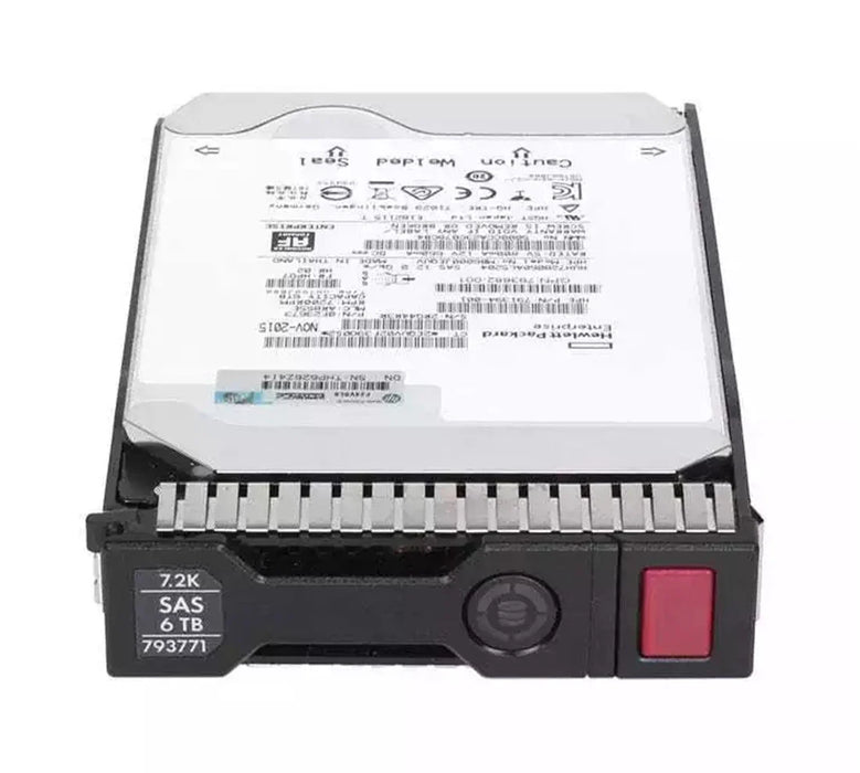HPE 793699-B21 Helium Filled 512e 6TB 12G SAS 7.2K Lff SC Hdd F/s | USED