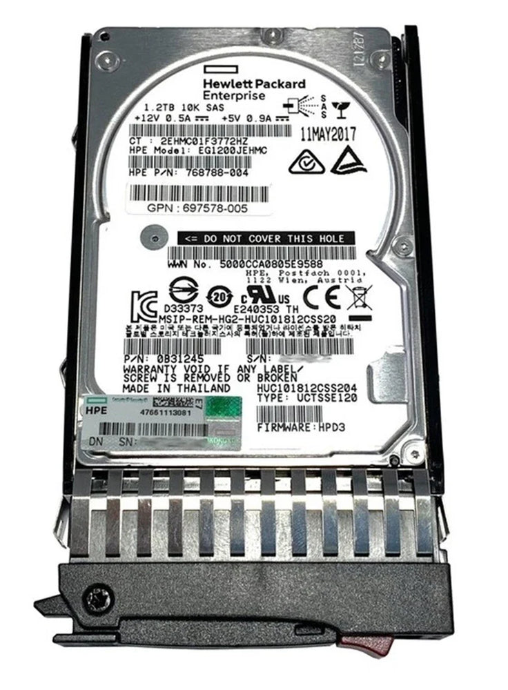 HP 718159-002 MSA 1.2TB 6G 10k Lff DP Ent SAS Hdd | USED