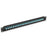 FHU 1U 19'' Fiber Adapter Panel, 48 Fibers OM4 MultiMode, 24x LC UPC Duplex (Aqua) Adapter, Ceramic Sleeve
