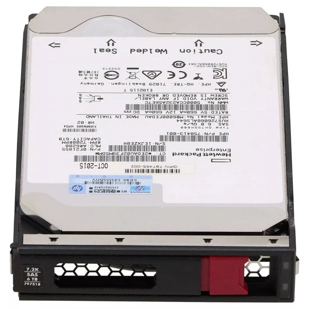 HP 797518-001 Midline 6TB 6G Sas 7.2k 3.5Inch Hdd | USED