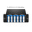 FHD MTP®-LC Cassette, OS2 Single Mode, Universal, 24 Fibers, 3 x MTP®-8 (Male) to LC (Blue), 0.35dB max