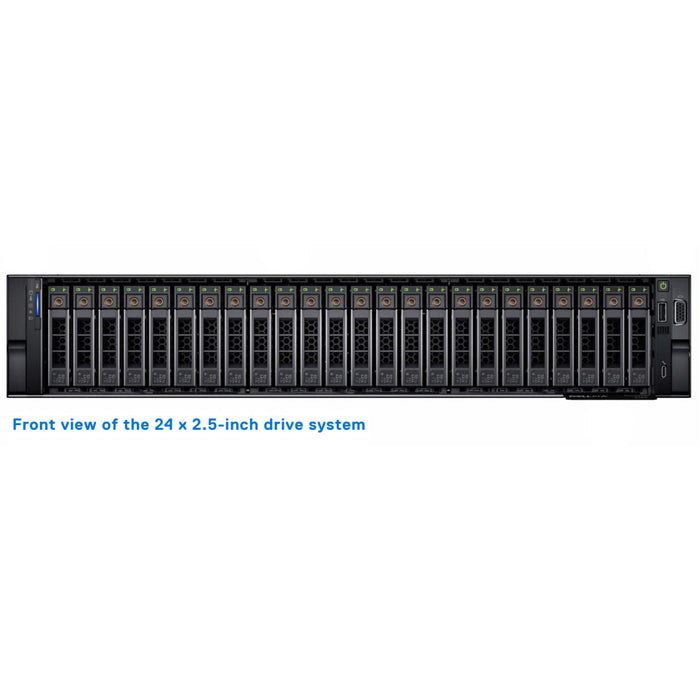 24x 2.5" NVMe Rack Chassis | Refurbished Dell PowerEdge R740xd