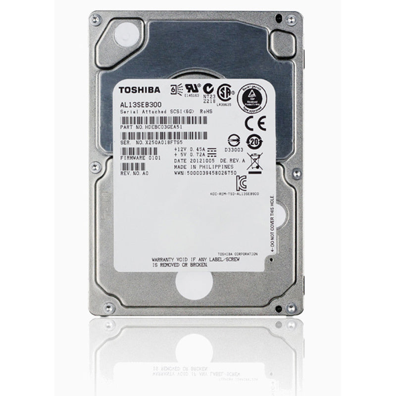 Toshiba AL13SEB300 300GB 10K 64MB Cache SAS 6Gb/s 2.5" Hard Drive | USED
