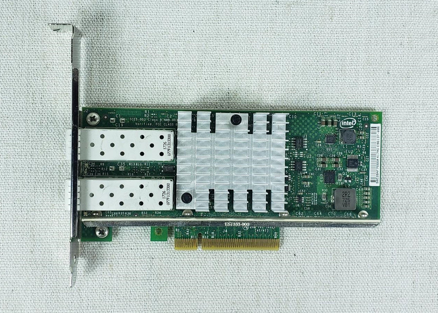 Cisco 74-6814-01 Dual Port 10G SFP+ Intel X520-DA2 Network Adapter N2XX-AIPCI01
