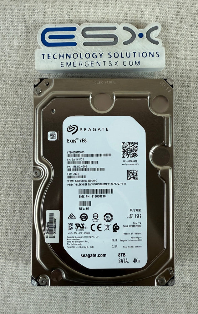 EMC Isilon 005032999 8TB 7.2K 4Kn SATA 6Gb/s 3.5” HDD | ST8000NM0045