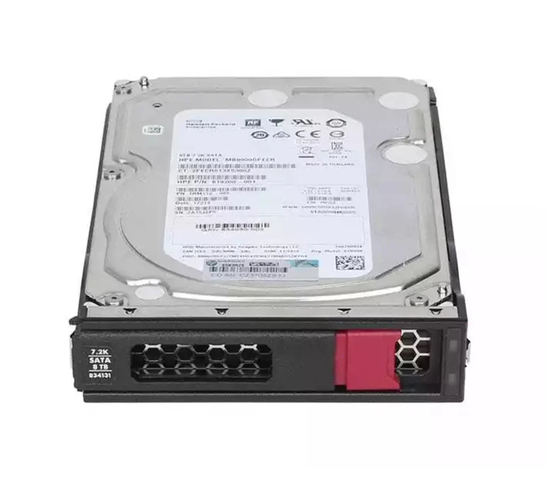 HPE 834028-B21 Midline 8Tb 7.2k SATA 6g Lff 512e Hard Drive | USED