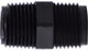 28613B | 3/8 BLACK POLY HEX NIPPLE | Midland Metal Mfg.