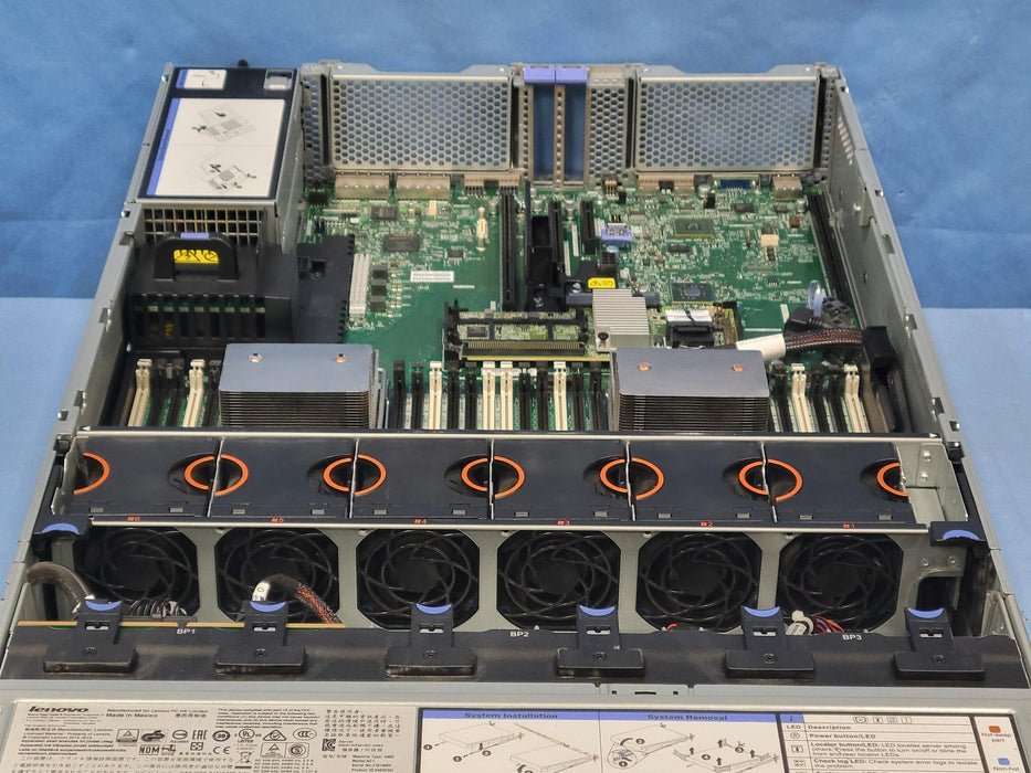 IBM Lenovo X3650 M5 2U 8x 2.5” CTO Rack Server – 2x HS, M5210, 2x 750W, Rails