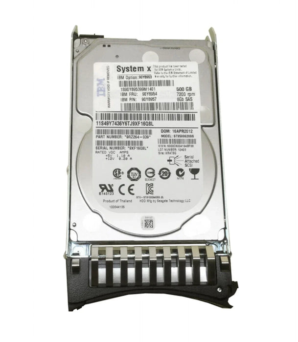IBM 90Y8954 500 GB Hard drive 2.5" SAS 6Gb/s | USED