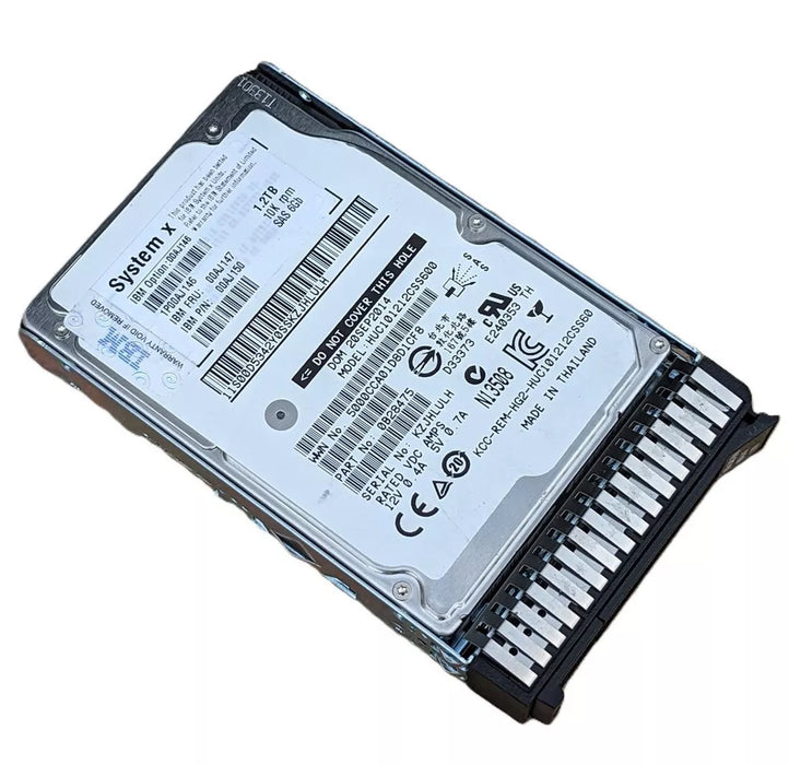IBM 00AJ150 Hard drive 1.2 TB SAS 6Gb/s New F/s | USED
