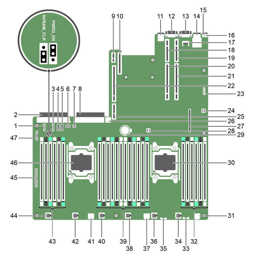 2C2CP — System Board Motherboard | Dell PowerEdge R630