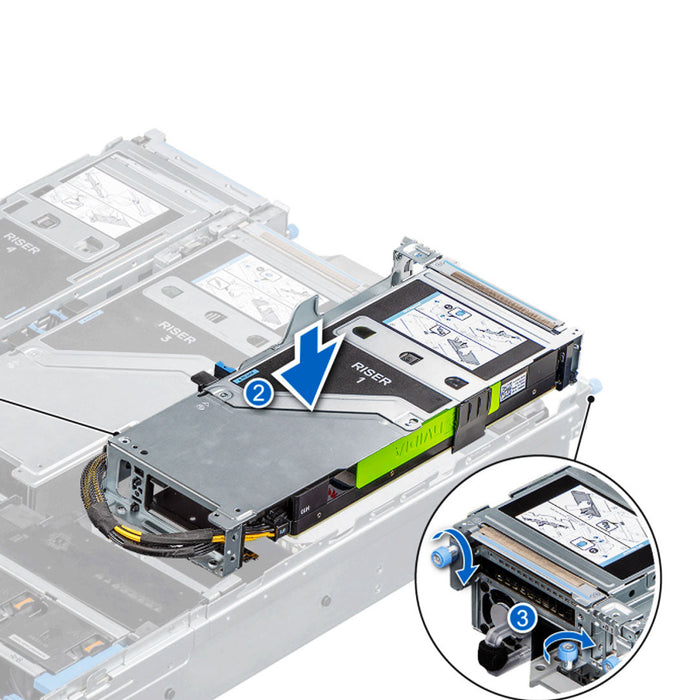 2P0MN — R1A FH Fl Riser Kit | Dell PowerEdge R7525