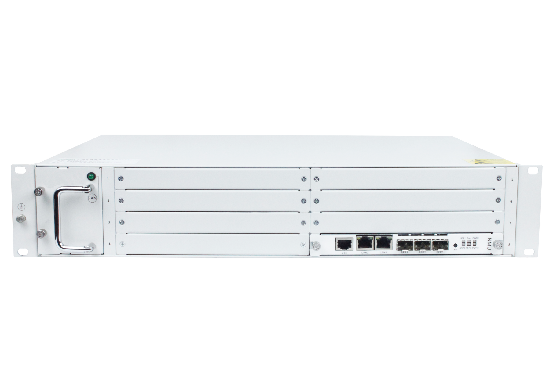 OTN5000-2U Chassis 19" 7 Slot, With Hot Plug Dual Power, Fan Unit and Main Control Card