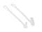 Universal Dust Cap for 2.5mm Ferrule w/Jacket Strap. Fits FC,SC and ST. White Color, 100 pcs/pack