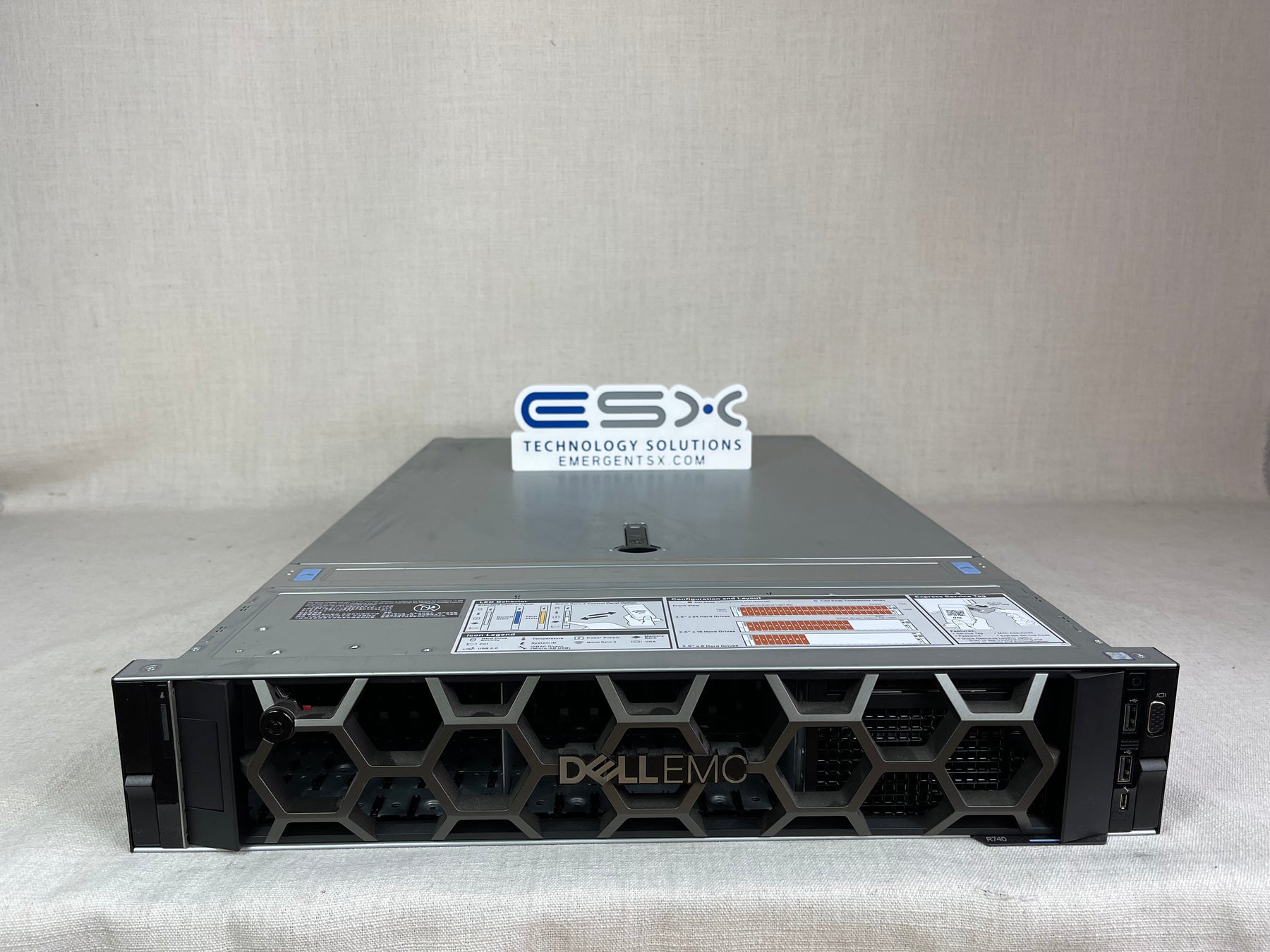Dell PowerEdge R740 8x 2.5” 2U Server 2x 18C Gold 6254 768GB 4x 960GB SSD 10G