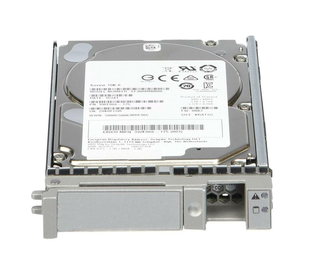 CISCO UCS-HD300G10K12N 300Gb 10k SAS 12g Sff Hot Swap Hdd | USED
