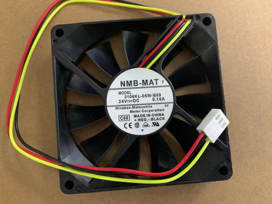 3106KL-05W-B59 NMB-MAT Cooling Fan A90L-0001-0422 24V DC 0.16A 80x80x15MM NMB