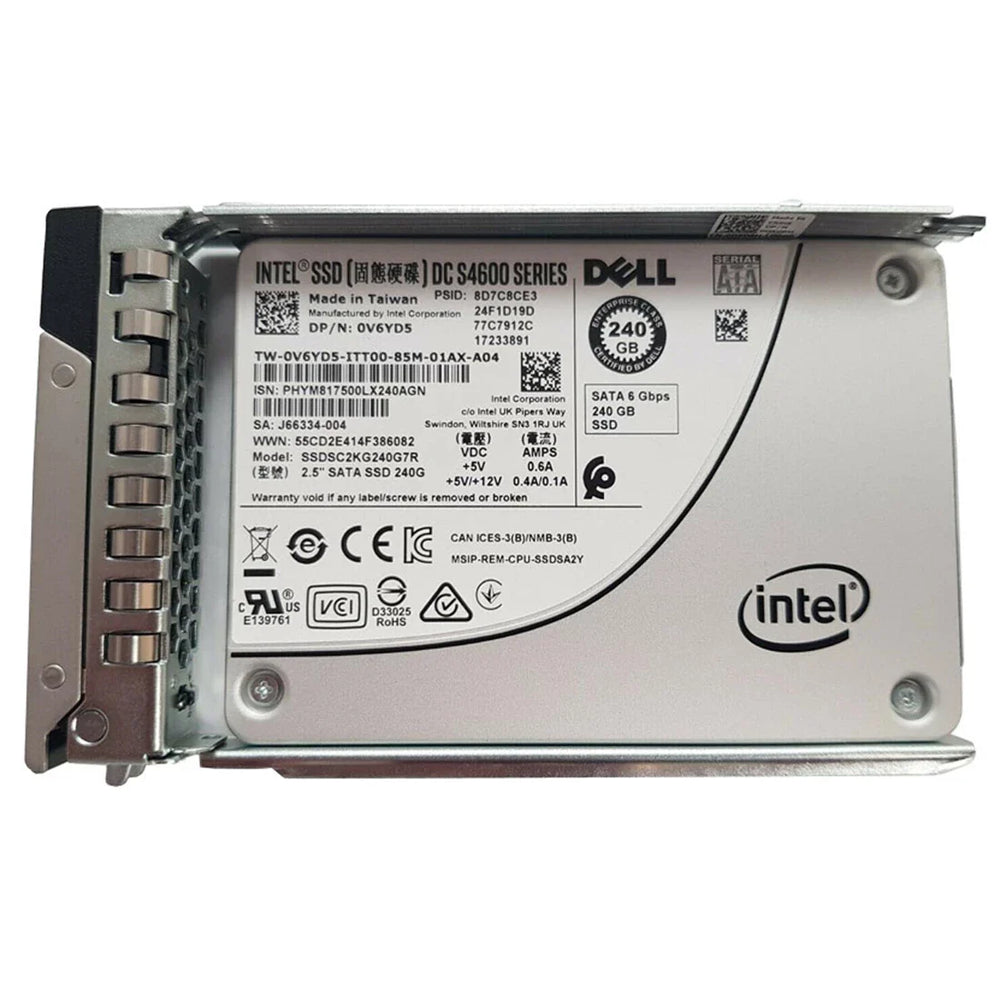 Dell V6YD5 240GB SATA-6Gbps Mixed-Use TLC 2.5" SSD | USED