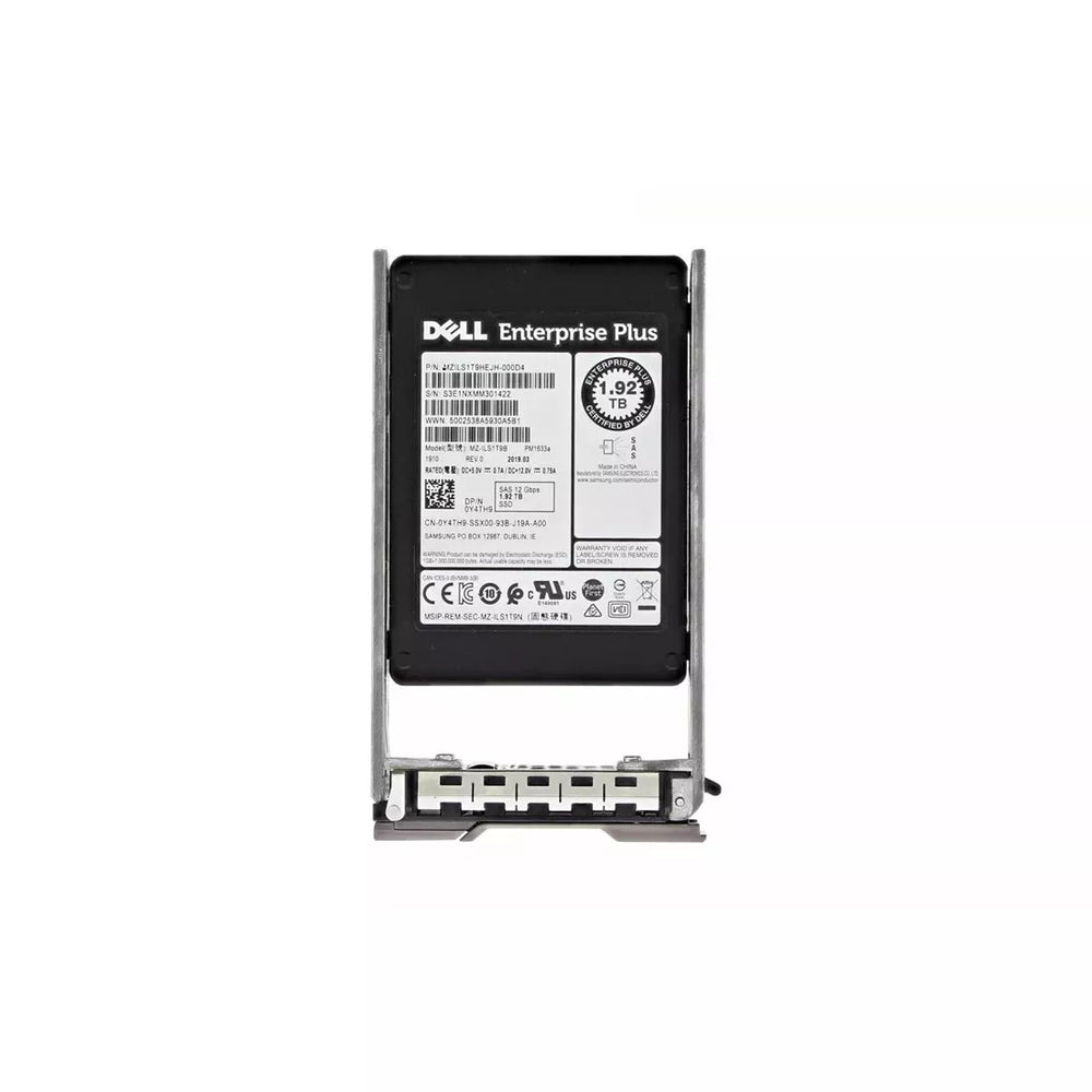 Dell Y4TH9 1.92tb Read Intensive SAS-12Gbps 2.5inch SSD | USED