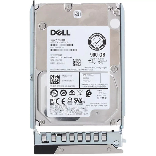 Dell XTH17 900GB 15K SAS 12Gbps 512n 2.5inch Hot-Plug Hard Drive 14G | USED