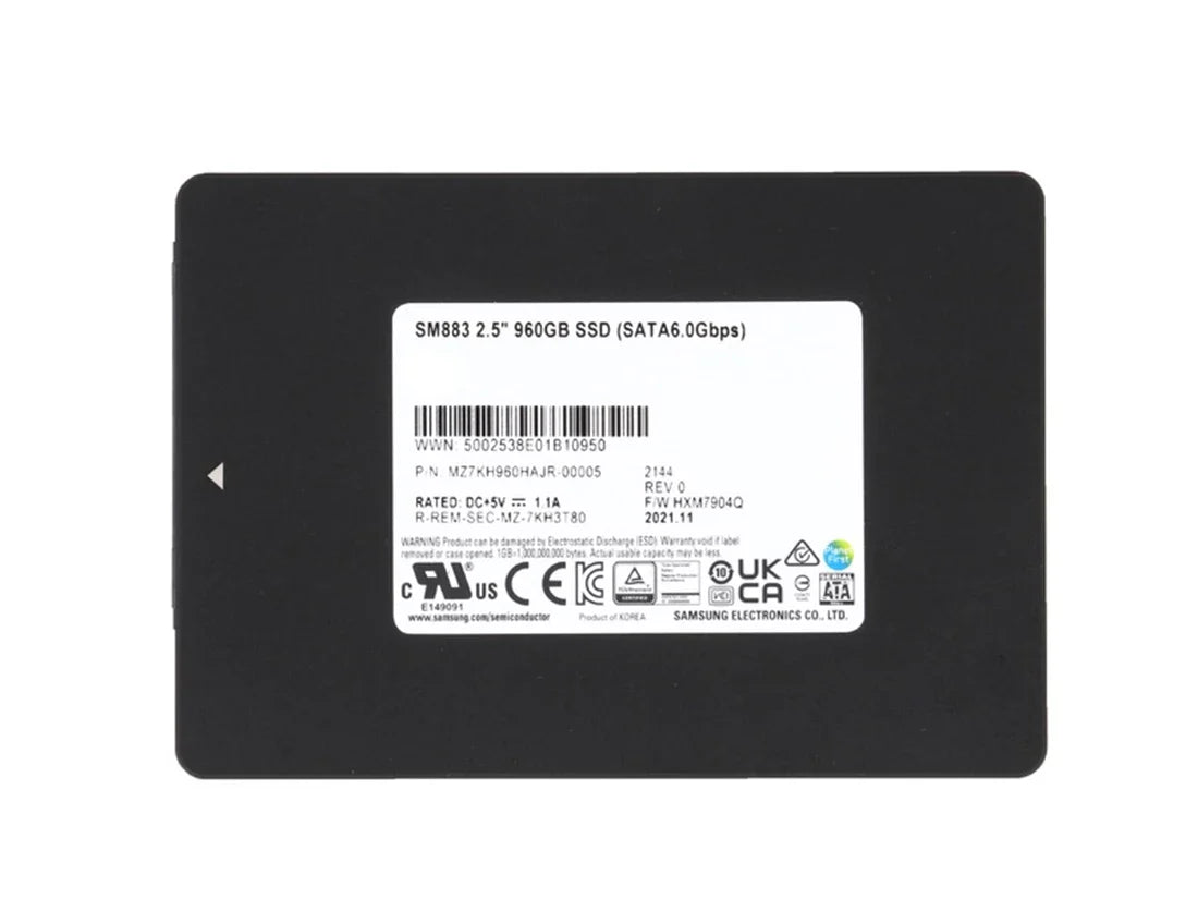 Samsung SM883 MZ7KH960HAJR SSD 960GB SATA 6Gb/s | USED