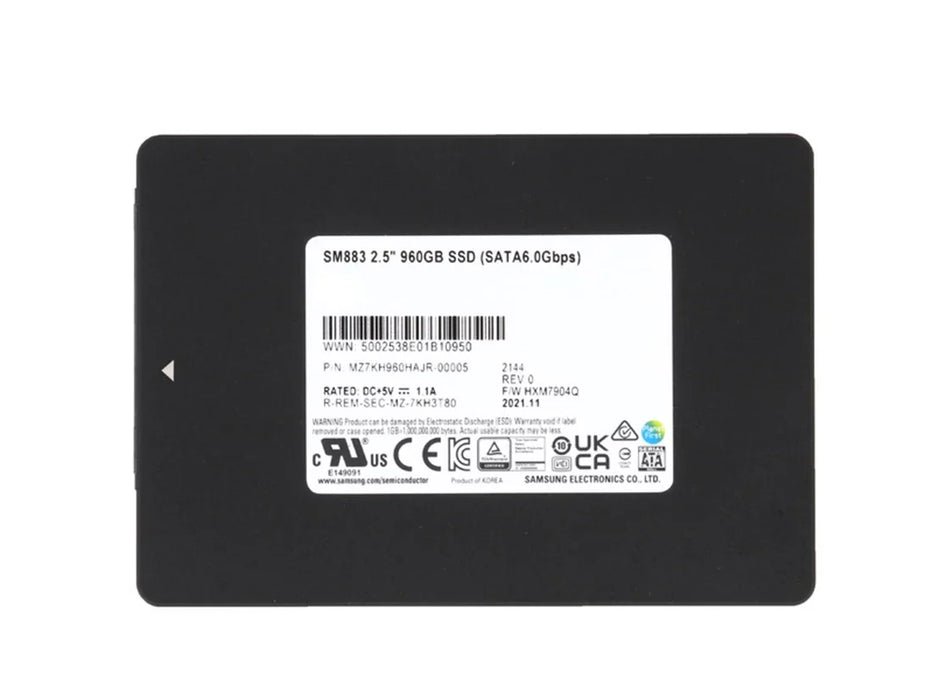 Samsung SM883 MZ7KH960HAJR SSD 960GB SATA 6Gb/s | USED