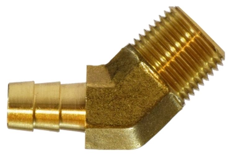 32109 | 1/4 X 1/4 HB X MIP BS 45 ELBOW | Midland Metal Mfg.