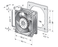 3212J/2NU-343 Ebm-Papst Tubeaxial Fan 92x92x38mm