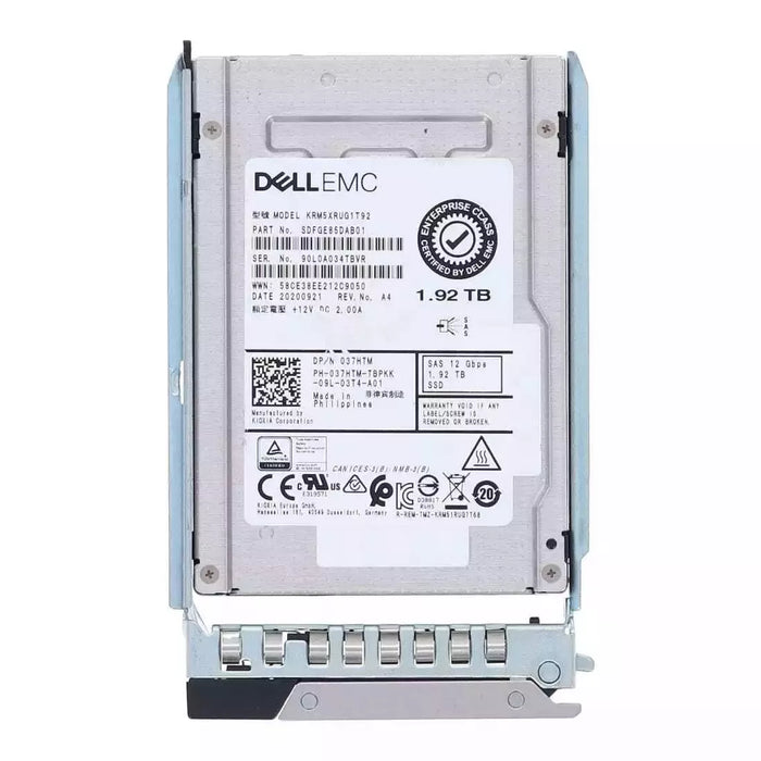 Dell 37HTM 1.92TB SAS-12Gbps Read Intensive 1DWPD 2.5Inch SSD | USED