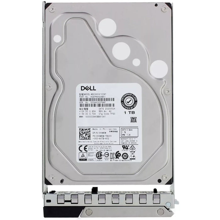 Dell K4M5W 1TB 7.2k SATA-6Gbps 512n 3.5" Internal Hdd with Tray | USED