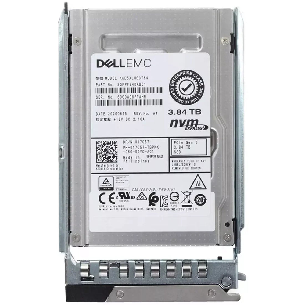 Dell 17C57 3.84TB NVMe PCIe Gen3x4 U.2 2.5-Inch SSD | USED