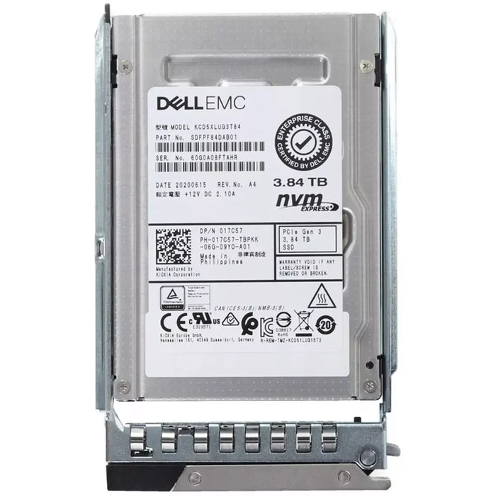 Dell 17C57 3.84TB NVMe PCIe Gen3x4 U.2 2.5-Inch SSD | USED