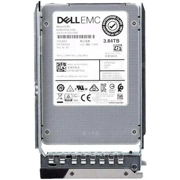 Dell 8PYG5 3.84Tb SATA-6Gbps 2.5Inch Read Intensive 1DWPD Hot Plug SSD | BRAND NEW