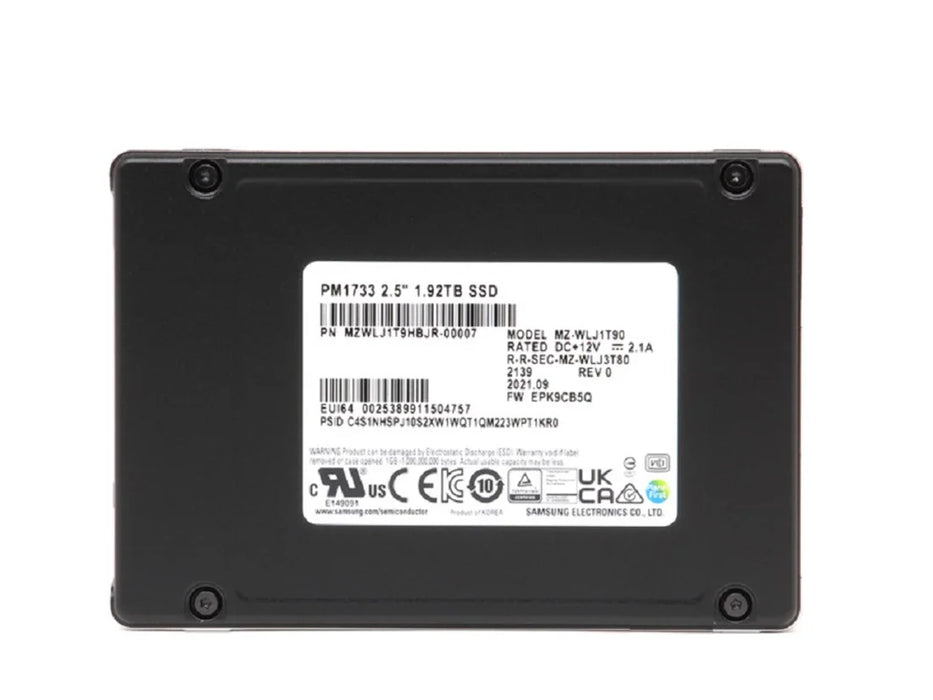 Samsung PM1733 MZWLJ1T9HBJR SSD 1.92 TB Pci Express 4.0 x4 (NVMe) Brand New | USED